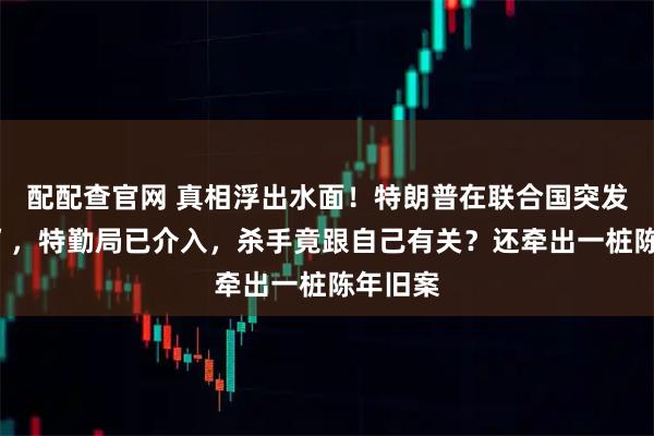 配配查官网 真相浮出水面！特朗普在联合国突发“意外”，特勤局已介入，杀手竟跟自己有关？还牵出一桩陈年旧案